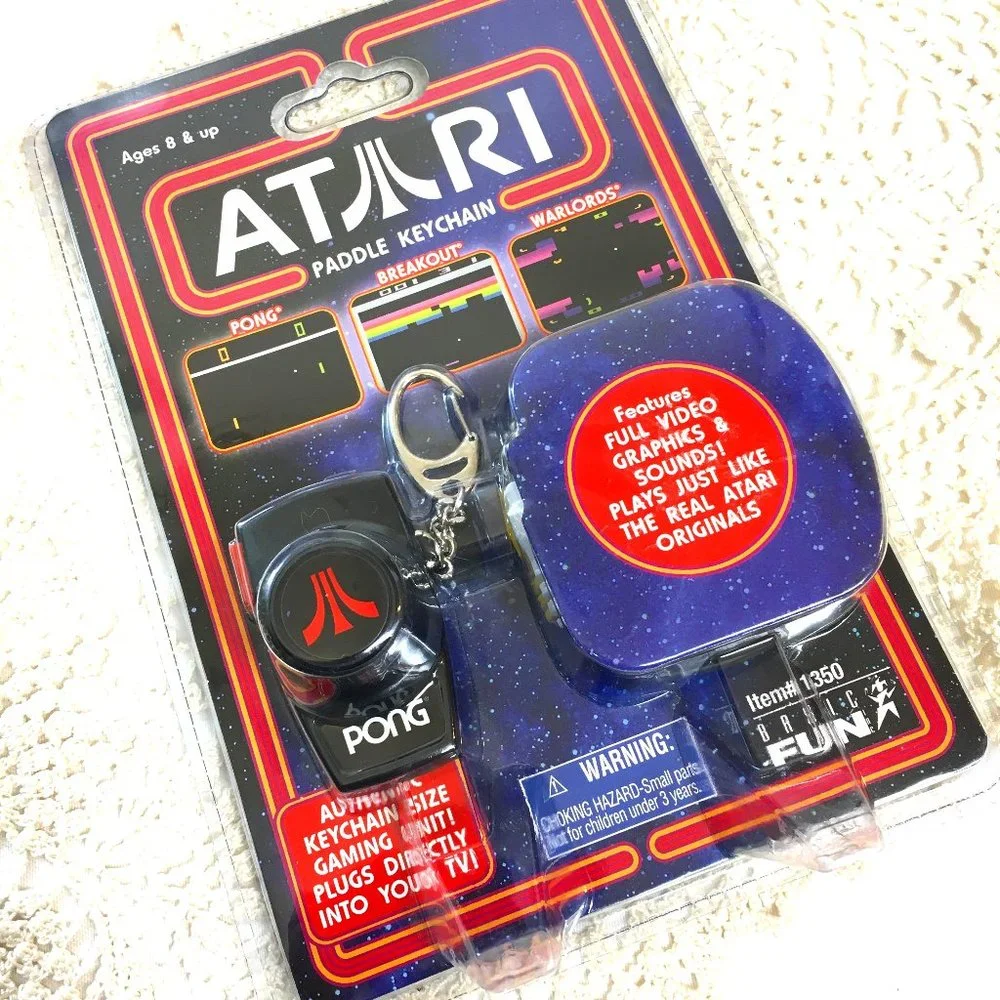Atari Keychain Pong/Breakout/Warlords Vtg 2006